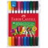 FABER-CASTELL Flomasteri školski FC.151110, obostrani, 10 boja