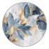 MILA HOME Plavi/u zlatnoj boji perivi okrugao tepih ø 80 cm Golden Leaves 