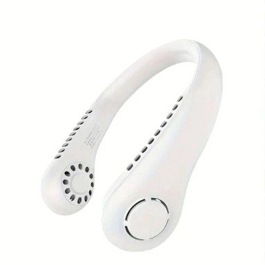 HOME & MARKER Prijenosni ventilator za vrat NECKCOLIO, 3 brzine, 360° rotacija, USB punjenje