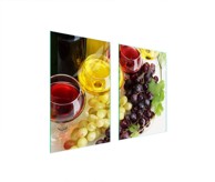 TMK Staklena zaštita za štednjak ili ploču za kuhanje 65 x 52 cm, vino
