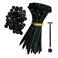 Navlake za biljke od flisa s patentom, 4 kom, 70 g/m², 1 x 1.55 m, zelene