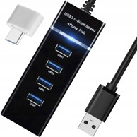 IZOKSIS Razdjelnik USB 3.0 4 porta Coworking Station + adapter