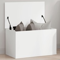 Kutija za pohranu bijela 60 x 35 x 35 cm od konstruiranog drva
