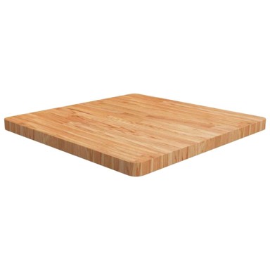 Četvrtasta stolna ploča od tretirane hrastovine, 70 x 70 x 4 cm, svjetlo smeđa