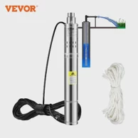 VEVOR Potopna pumpa za duboke bunare, 550 W, 230 V, 35 L/min, 20 m kabel, inox kućište, srebrna