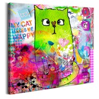 Slika Crazy Cat 70x70