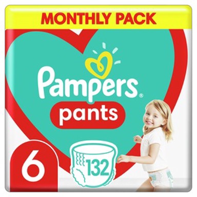 PAMPERS Pants pelene gaćice S6, 132 kom