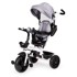 ECOTOYS Tricikl s okretnim sjedalom 360 s bijelom konstrukcijom, siva