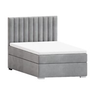 ROPEZ Tapecirani krevet Bunny 80x200 cm s prostorom za pohranu s podnicom, svijetlo sivi