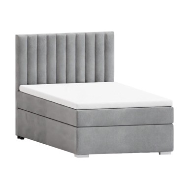 ROPEZ Tapecirani krevet Bunny 80x200 cm s prostorom za pohranu s podnicom, svijetlo sivi