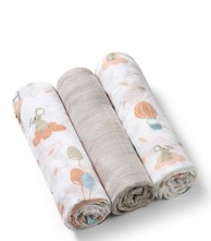 BABYONO Bambus tetra pelene Mišići, siva