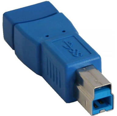 INLINE USB 3.0 adapter ženski na USB-B, plavi