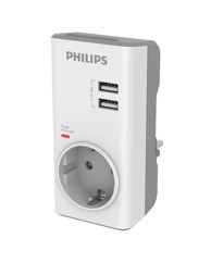 PHILIPS USB punjač adapter sa zaštitom od prenapona (2 USB, 2,4 A)