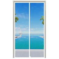 NIKCORP Magnetska mreža za vrata protiv komaraca i insekata, 90 × 210 cm