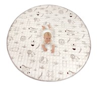 Okrugla podloga za djecu 150 x 1,5 cm, safari životinje