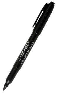 Q-CONNECT Marker za CD/DVD, 1 mm, crni