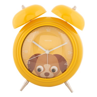 KARLSSON Dječja budilica Peekaboo Dog Ø 15 cm