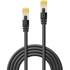 LINDY Mrežni kabel 47624 Cat6a U/UTP, 1 m, crni