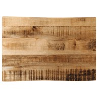 Stolna ploča sa živi rub 70x40x2,5 cm masivno grubo drvo manga
