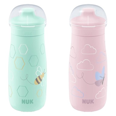 NUK Čašica Mini-Me Sip, plastična, 9m+, 300 ml, višebojna