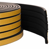 Samoljepiva brtvila za prozore 15 x 8 mm 50 m EPDM pjena, crna