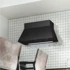 CIARKO DESIGN Zidna napa Minimal 6, 90 cm, crna