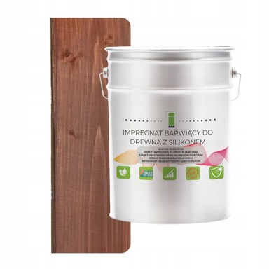 Impregnacija za drvo sa silikonskim voskom 2u1, hidrofobna, orah D080, 2,5 l