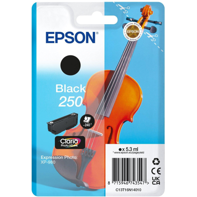 EPSON Tinta 250 Violin Claria Photo HD, crna, originalna