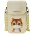 NIMMY Big Eyed Pet 2.0 Cat 3u1 komplet (torbica + novčanik + maskica za lokator), bež