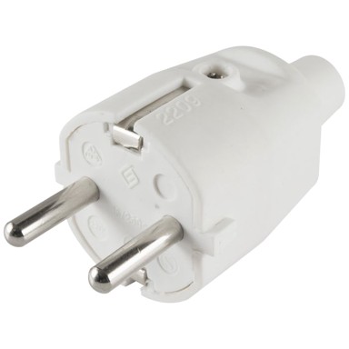 HOME Utikač strujni, schuko - NED1/WH