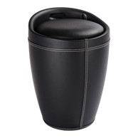 WENKO Crna korpa za veš i stolica 2u1, Candy Look, 20 l