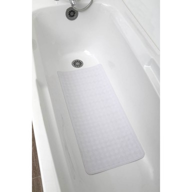 TENDANCE Obloga za kadu 34x74cm, gumena, bijela