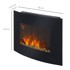 HOMESTAR zidni električni kamin 65 × 11,4 × 52 cm, crni