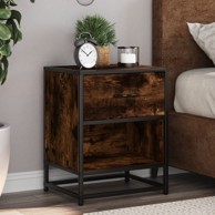 Noćni ormarići 2 kom boja hrasta 40x31x50 cm konstruirano drvo