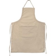 Pregača s džepom, krem