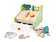 WORLD Blagajna za djecu, drvena, sa dodacima