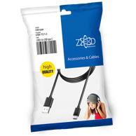 ZED Kabel USB-A na USB micro type C 1 m, crni