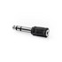 NEDIS Stereo audio adapter 6 35 mm muški 3 5 mm ženski niklani ravni ABS crni 1 kom. kutija