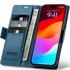 OVERBOARD Sjajna liči futrola za Apple iPhone 17 Pro Max, novčanik s preklopom, plava