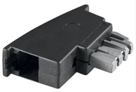 GOOBAY TAE adapter utikač N na RJ11, crni