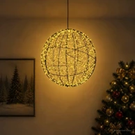 Božićni svjetleći ukras u obliku vrha, 950 LED lampica, Ø 60 x 63 cm, toplo bijelo svjetlo