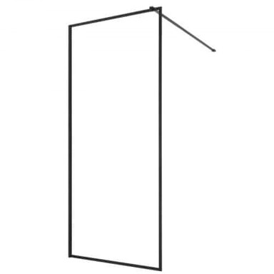 VEVOR Tuš panel s fiksnim staklom, 864 x 1870 x 8 mm, crni