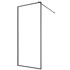 VEVOR Tuš panel s fiksnim staklom, 864 x 1870 x 8 mm, crni