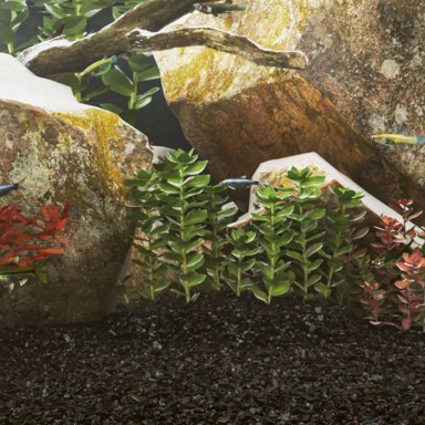 Pijesak za akvarij, crni, granulacija 0,2–2 mm, 10 kg