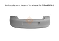 ISAM Zadnji branik VW Polo 09-17, -14, mali auspuh