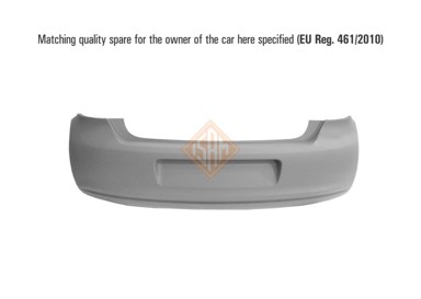ISAM Zadnji branik VW Polo 09-17, -14, mali auspuh
