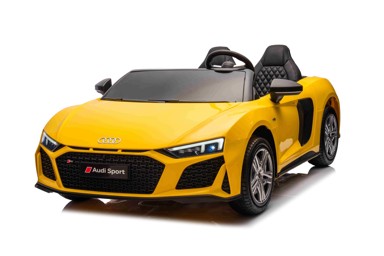 Auto na akumulator Audi R8 Spyder Lift, žuti, dvosjed