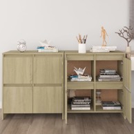 Komode 2 kom 70x41x75 cm konstruirano drvo, sonoma hrast