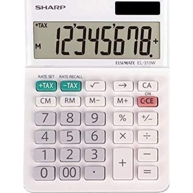 SHARP Kalkulator EL-310W, stolni, financijski, bijela