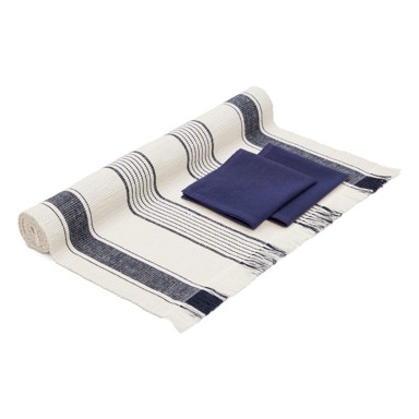 KAVE HOME Pamučan set nadstolnjaka i ubrusa 3 kom 50x150 cm Sonima